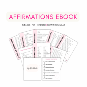 daily affirmations ebook printable - pdf - grateful manifesting
