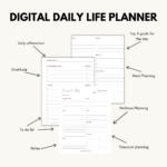 Daily Life Planner Printable - 7 Colors - Grateful Manifesting ...