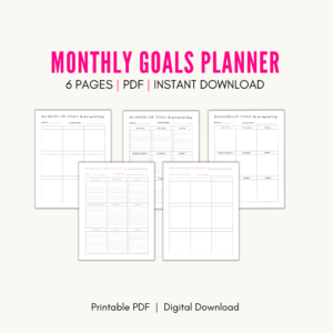 Monthly Goals Planner